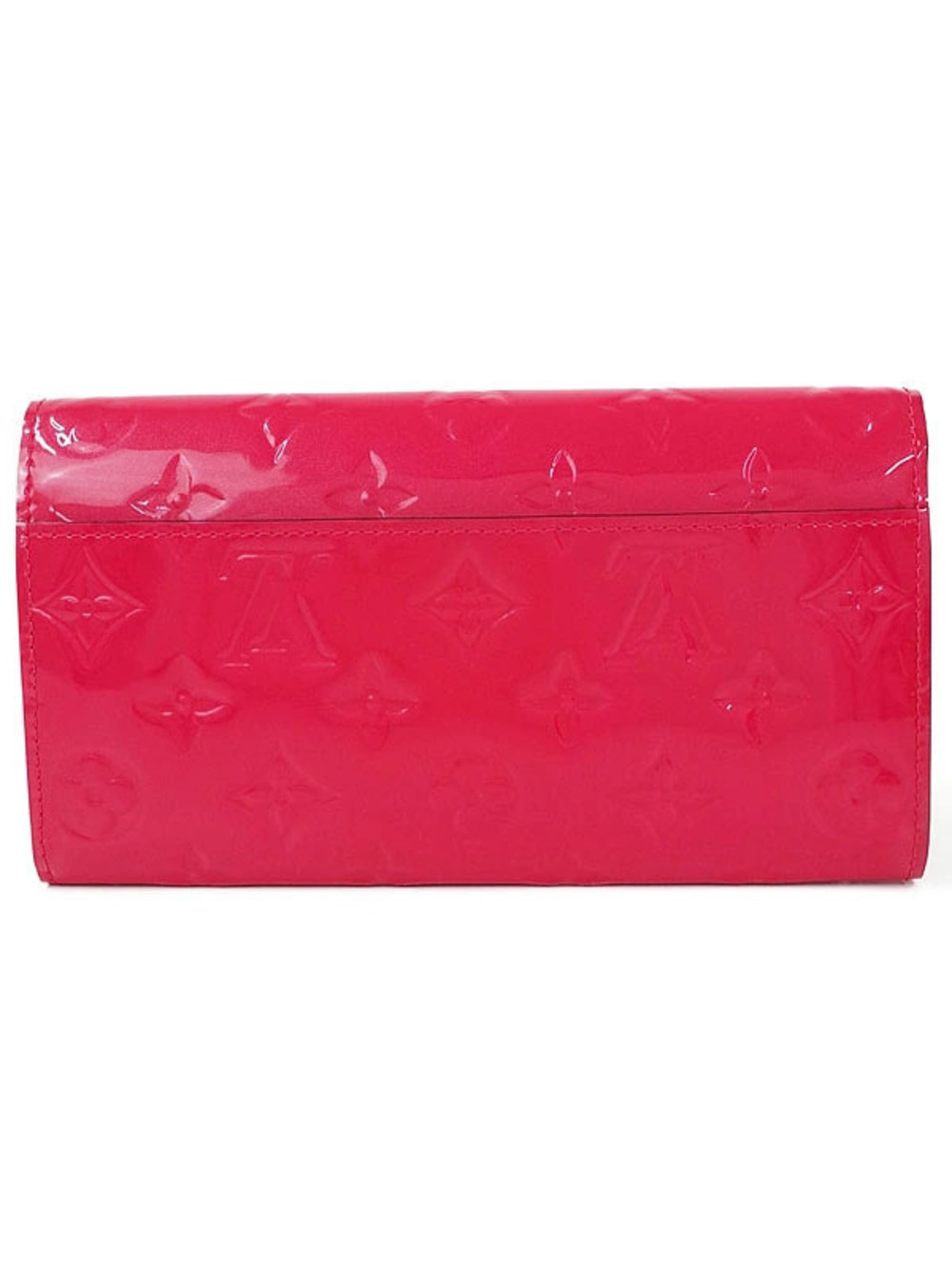 Louis Vuitton Portefeuille Vernis Monogram Bi fold Sarah Wallet Long Brown